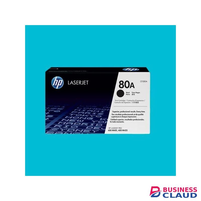 HP 80A Black Original LaserJet Toner Cartridge (CF280A) – High Yield, Sharp Prints, Compatible with LaserJet Pro 400 M401 & M425 Series