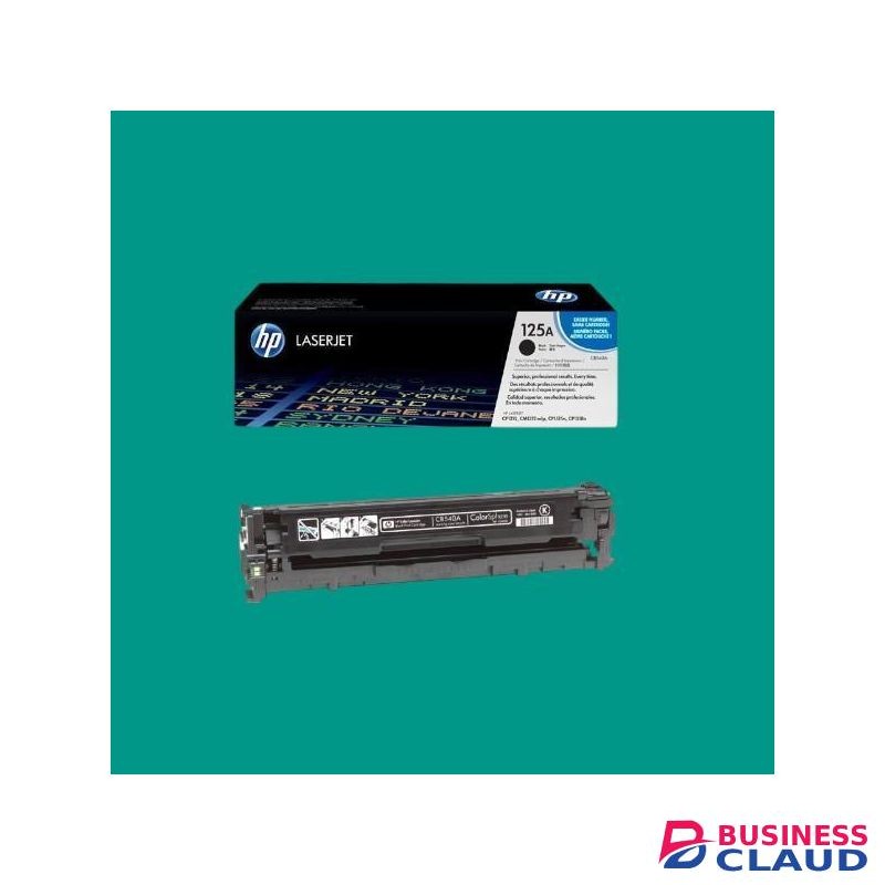 HP 125A Black Original LaserJet Toner Cartridge (CB540A) – High Yield, Sharp Print Quality, Compatible with Color LaserJet CP1215 / CP1515n / CP1518ni / CM1312 MFP