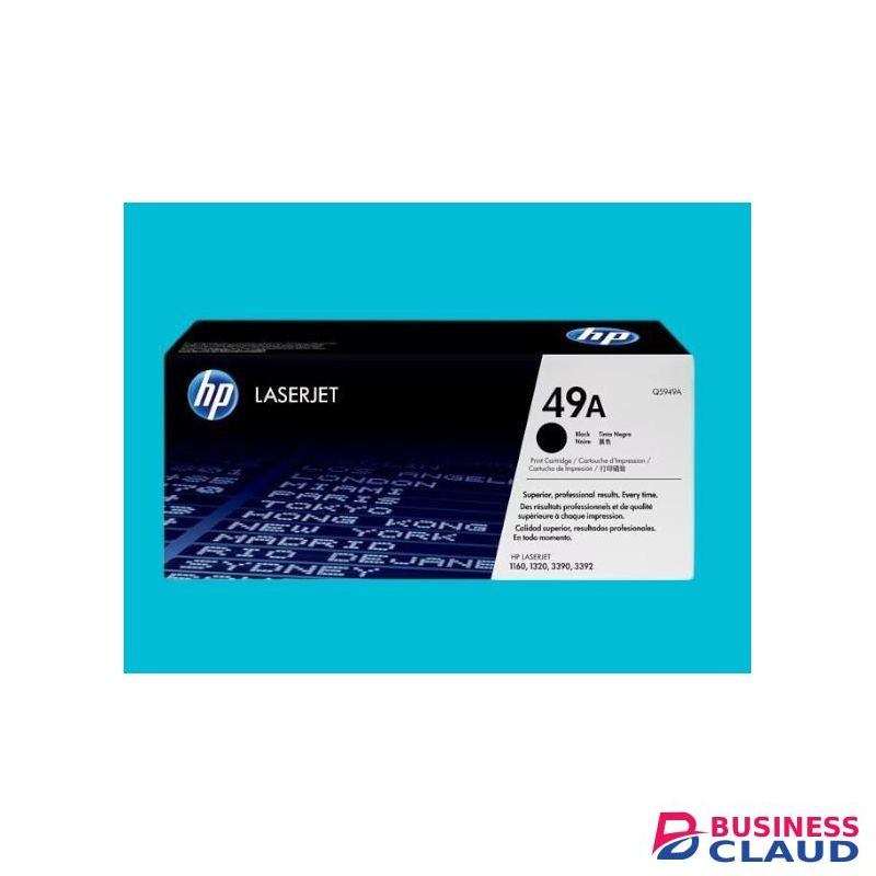 HP 49A (Q5949A) Black Original LaserJet Toner Cartridge – High Yield, Sharp Print Quality for LaserJet 1160, 1320, 3390, 3392