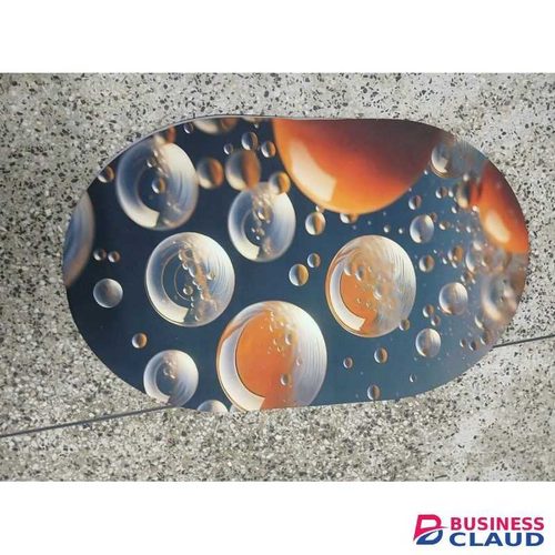 DIATOM OVAL BATH MAT / ANTI SLIP RUBBER DOOR MAT-50*80CM