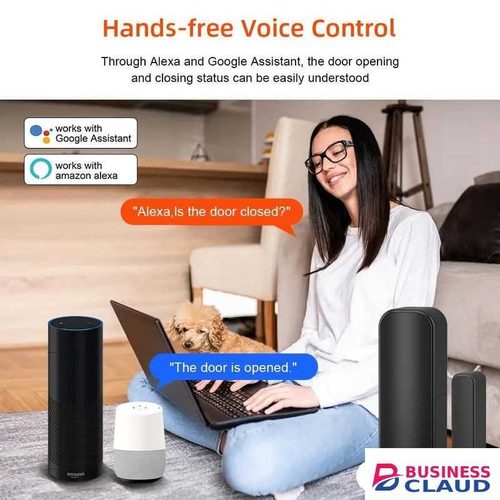 Smart Home WIFI Door Window Sensor Tuya Compatible Anti break in Alarm Real time Phone notification