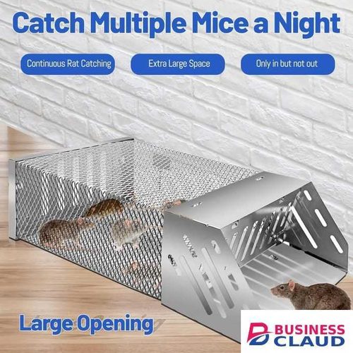 Reusable Mouse Trap Transparent Household Mouse Cage Mouse Trap Sliding Door Rat Trap