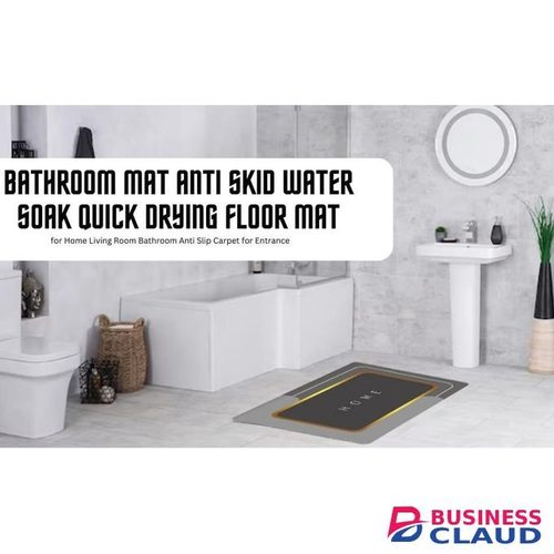 Anti-Slip Diatomaceous Water Soaking Floor Mat, Rubber backed bathroom mat,Water Absorbent Non Slip Bath Mat, Quick Dry Mat for Bathroom, Door Mat for Home, Kitchen, Office, Kitchen