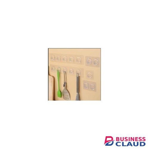 30 Pieces Transparent Self Adhesive Wall Hooks – Strong Stainless Steel Multi-Purpose Hooks for Kitchen, Bathroom & Door Use