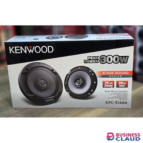 Kenwood KFC-S1666 300 Watts 6.5 Inches Round Powerful Car Door Speakers- A pair