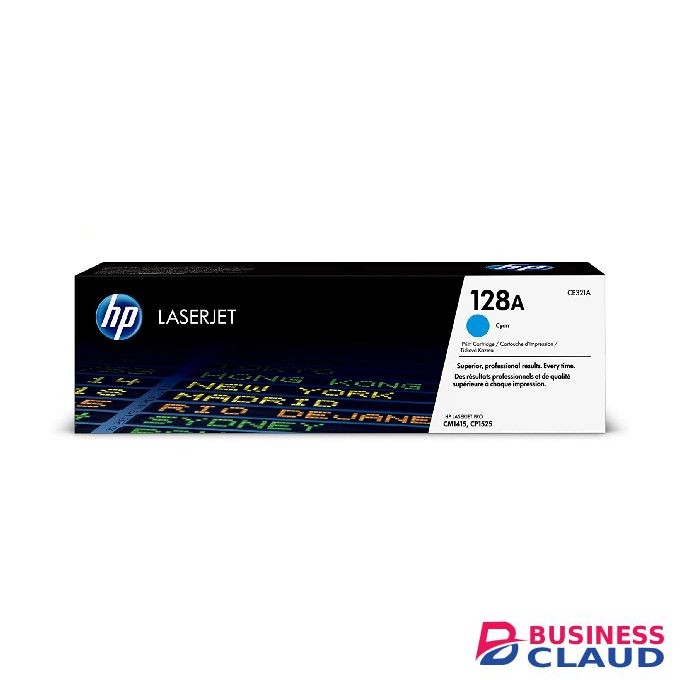 HP 128A Cyan (CE321A) LaserJet Toner Cartridge high yields and high quality
