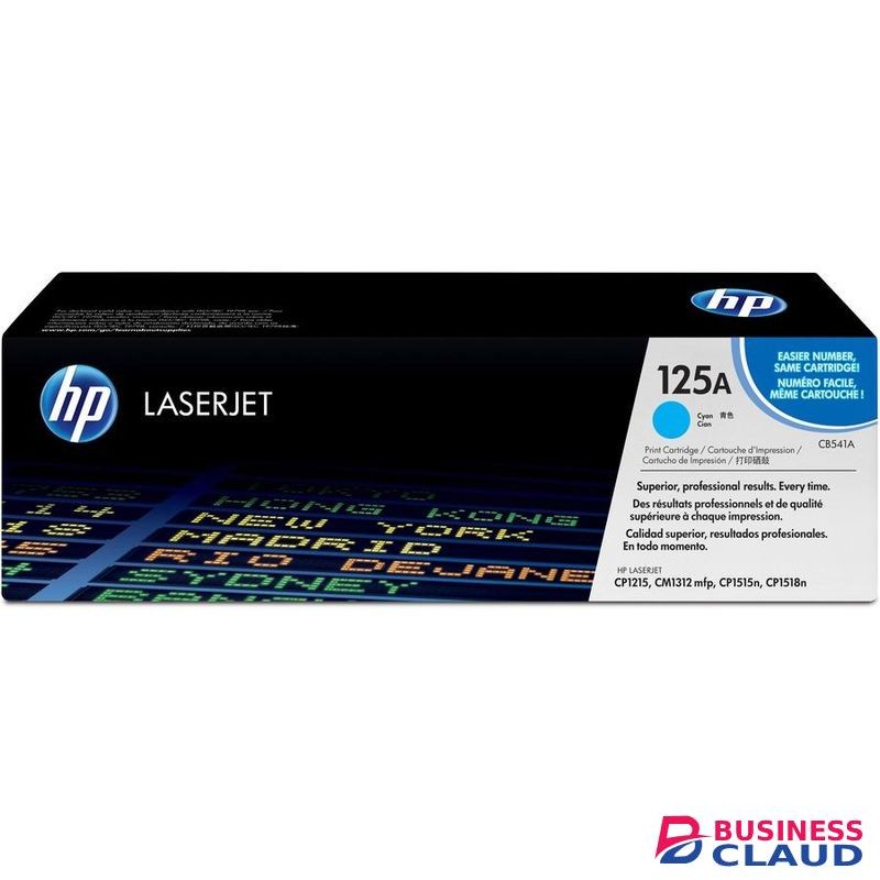 HP 125A Cyan LaserJet Toner Cartridge (CB541A) high yields and high quality