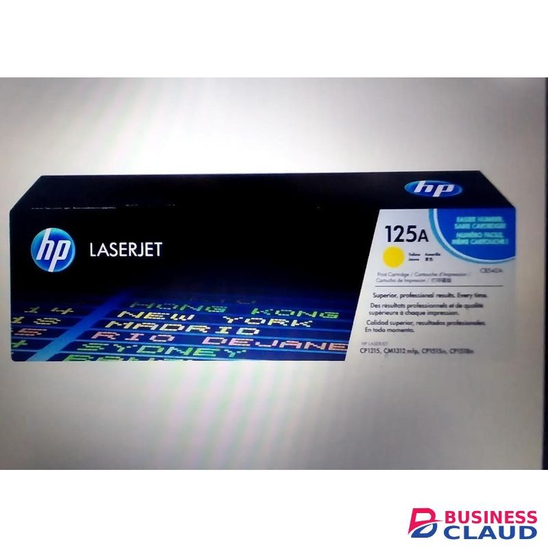 HP 125A Yellow LaserJet Toner Cartridge (CB542A) high yields and high quality