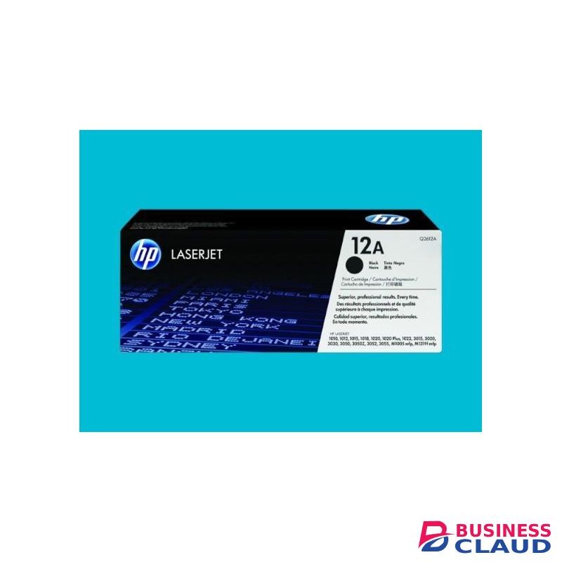 HP 12A Black Toner Cartridge – Original Quality LaserJet Toner for 1010, 1012, 1015, 1020, 3050 – High Page Yield, Crisp Prints, Reliable Performance