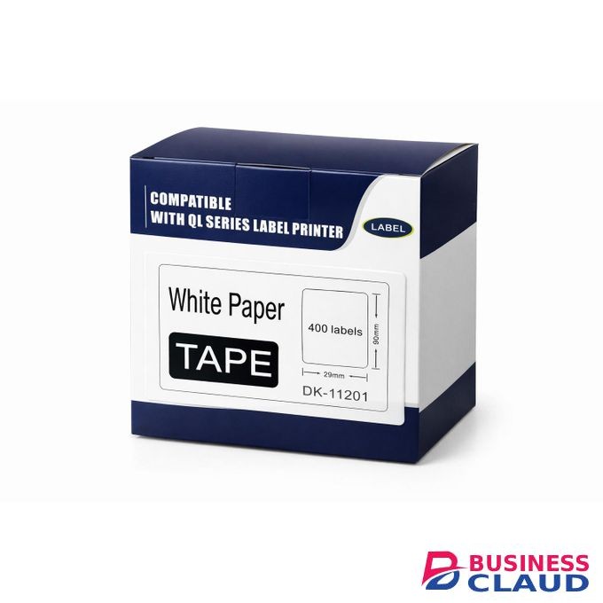 DK-11201 Label Roll – Black on White, 29mm x 90mm (400 Labels per Roll)