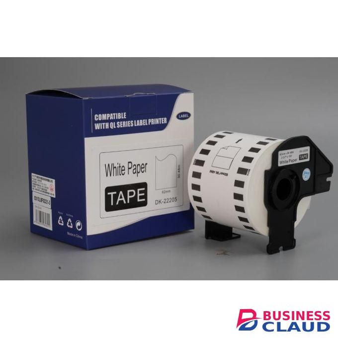 Brother Compatible DK-22205 Continuous Label Roll (62mm x 30.48m, White)