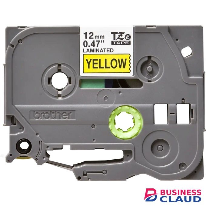 Brother Genuine TZe-631 Labelling Tape – Black on Yellow, 12mm wide