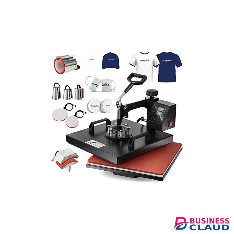 T Shirt Cap Plate Mug Sublimation Printing 8 In 1