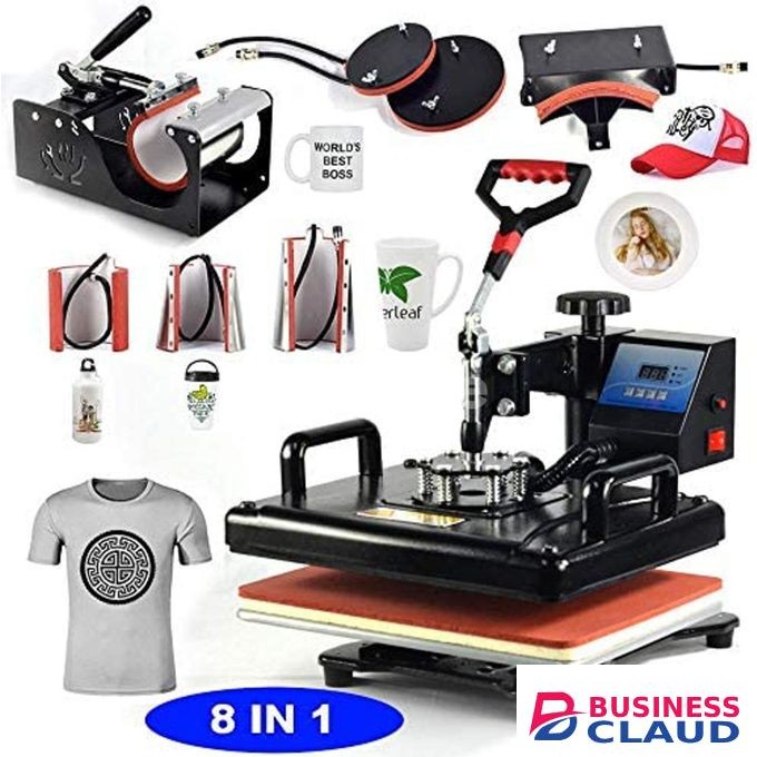 8 In 1 Combo Heat Transfer Print T Shirt Mug Plate Base Hat Jigsaw Puzzle