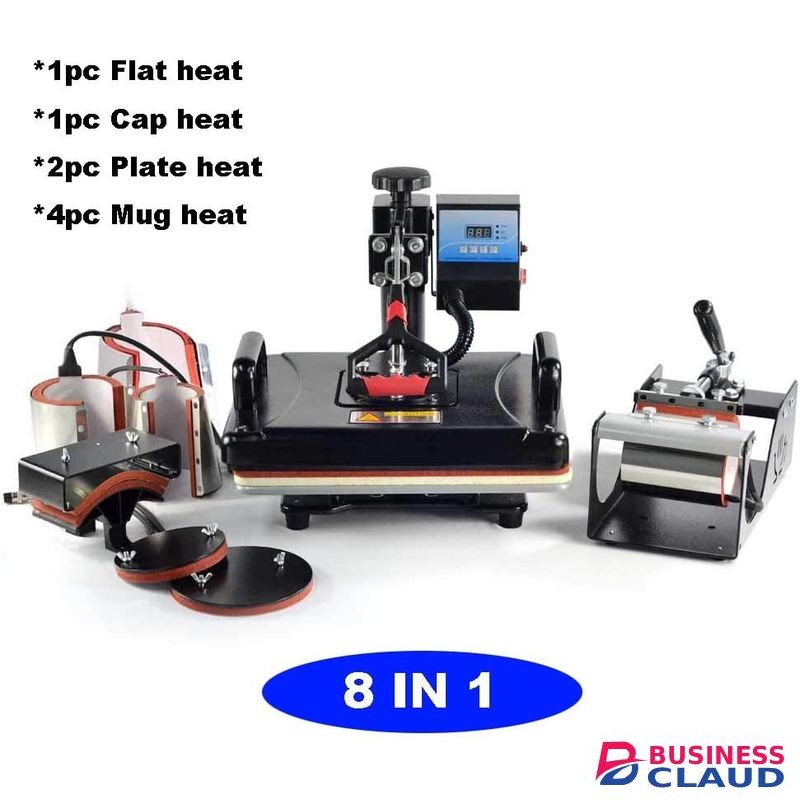 8 In 1 Multi-Function Heat Press Machine