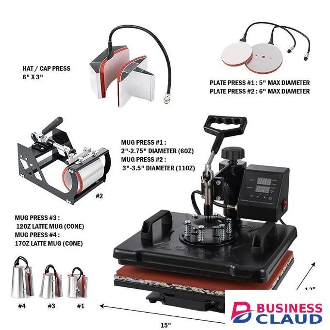 Graphic Design Hat Press Mug Printing Machine