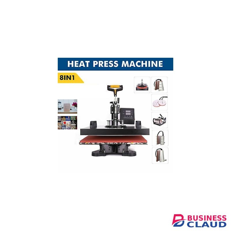 8in1 Heat Press Machine For Mug Hat Plate Cap