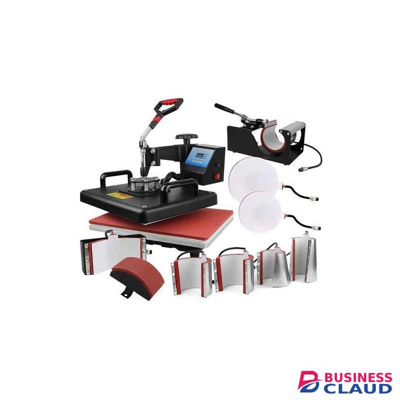 8 in 1 Heat Press Machine Multi-Functional T-Shirt Mug Hat Plate Cap Transfer
