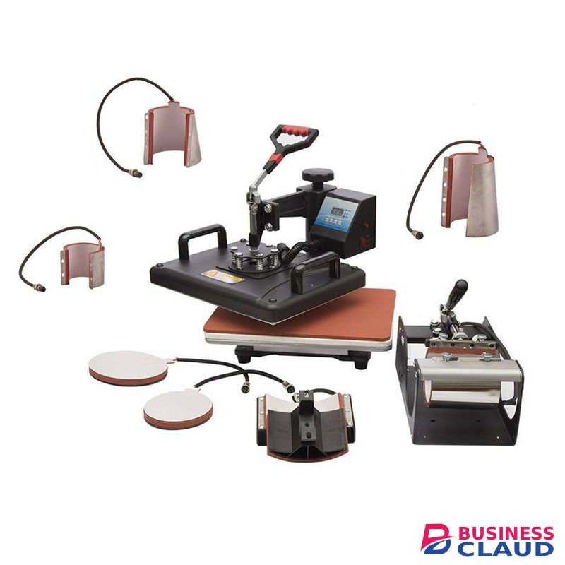 T-Shirt,Mug,Hat,Cap And Plate Transfer Sublimation Heat Press Machine 8 In 1