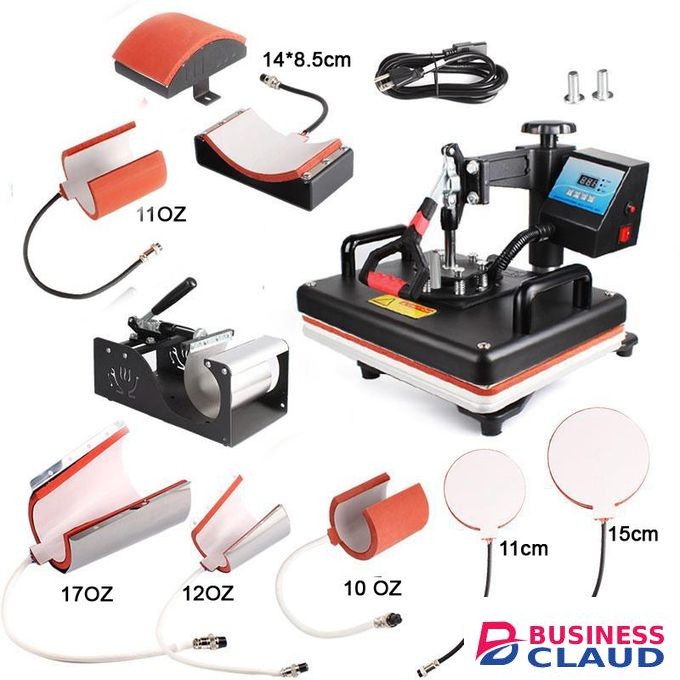 8 in 1 Combo Heat Press Machine for Tshirt Cap Mug