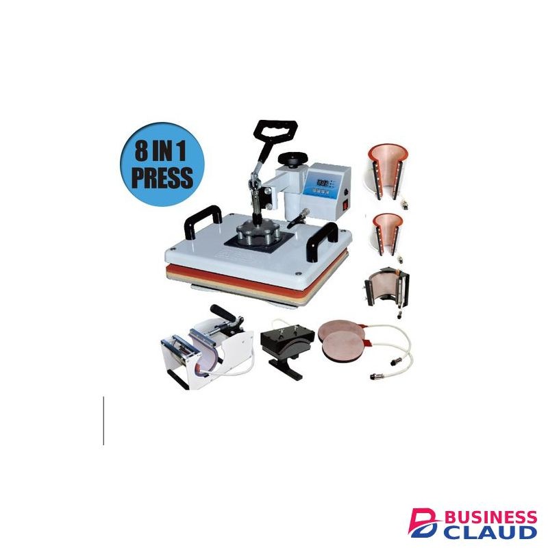 combo heat press machine 8 in 1