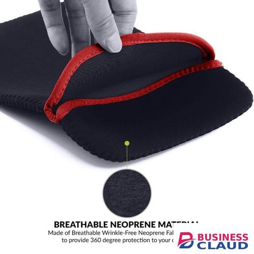Reversible Laptop Sleeve (Outside - Black, Inside - Red) 13'', 14'', 15.6''