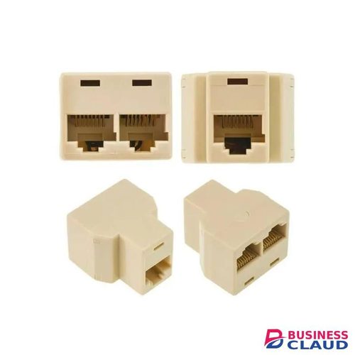 RJ45 CAT6 Connectors – Brown Modular Plugs Coupler for Network Cables 1 to 2 LAN Network Coupler for CAT5/CAT6/CAT7 Cables