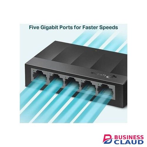 TP Link Litewave 5 Port Gigabit Ethernet Switch, Desktop Ethernet Splitter, Unshielded Network Switch, Plug & Play, Fanless Quiet, Unmanaged (LS1005G)
