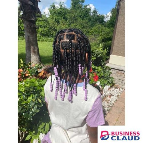 Mickey Mouse 12 Pcs Rubber Hair Beads + FREE Beading Tool - Pink