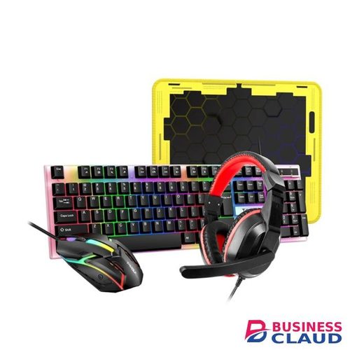 4 In 1 Game Mechanical Feel Keyboard Mouse Headphone Mousepad 104keys Computer Keyboard Mouse Combos For Gamer