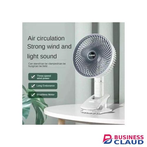 Rechargeable 3-Speed 3-in-1 Desktop Fan – Portable Hanging, Clamp & Stand Cooling Fan for Home, Office, Travel