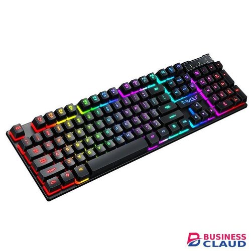 RGB Gaming Keyboard and Mouse Combo, LED Backlit for Computer Gamers