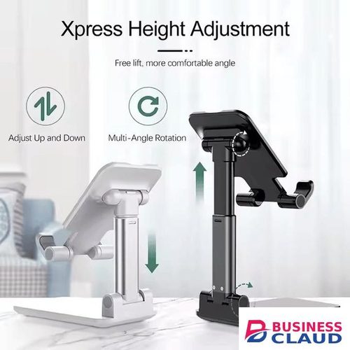 Adjustable Folding Desktop Tablet and Phone Stand – Universal Mobile Holder for Home, Office, and Study Desk