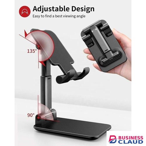 Portable Folding Desktop Tablet and Phone Holder Stand – Durable Mobile Stand for Home and Office