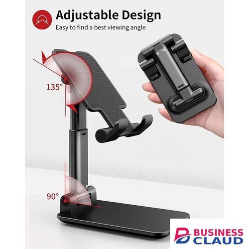 Foldable Desktop Mobile Phone Holder – Sturdy Adjustable Tablet Stand for Office, Home, and Travel