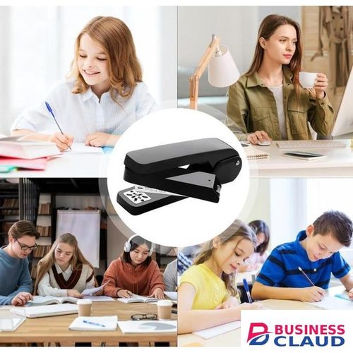 360-Degree Rotating Stapler Office Supplies Stapler Desktop Stapler Children's Stapler-Black