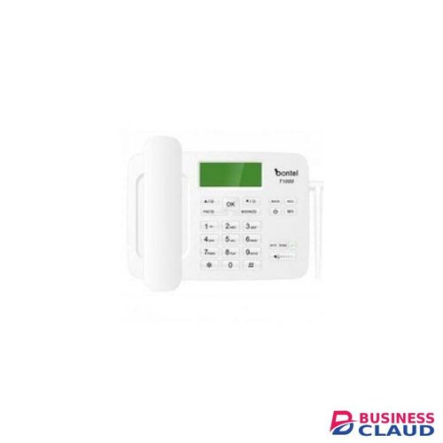 Bontel T1000, Wireless Desktop Phone, Sms.Feature- White.home And Office