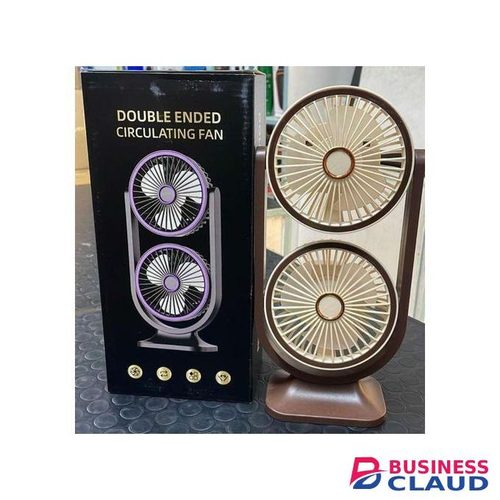 Desktop double layer fan, dual head desktop fan, high wind power air circulation fan, office dormitory double-layer fan