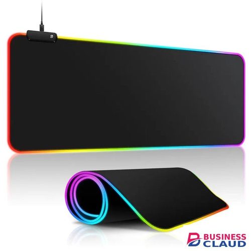 High quality large RGB gaming mouse pad 3mm thick heated rectangular, RGB computer gaming mouse pad