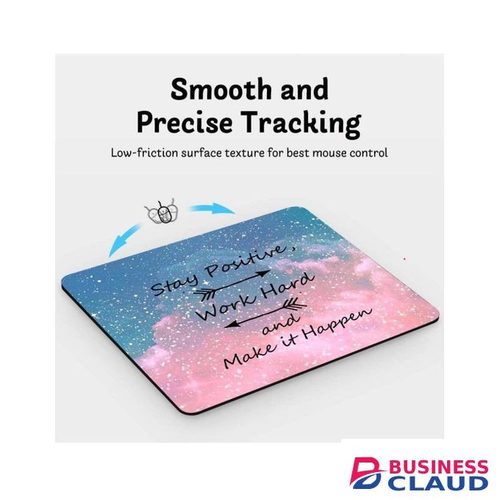 4 Pack Inspirational Mouse Pads, Non-Slip Rubber Base, Washable Lycra Cloth Surface, 9.6x7.9 Inches, Comfortable Mouse Pads For Office, Home & Gaming