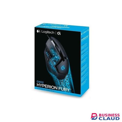 Logitec G402 Hyperion Fury Wired Gaming Mouse, 4,000 DPI, Lightweight, 8 Programmable Buttons, DPI Switch Button, Compatible with PC/Mac - Black