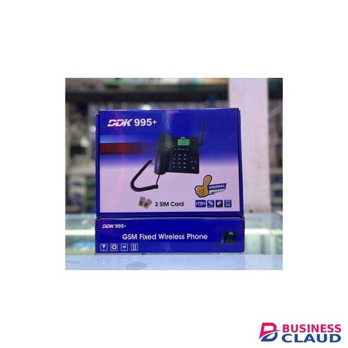Wireless GSM GSM Dual SIM Card Landline DDK 995+ Wireless Desktop GSM Telephone Fixed Wireless Phone with LCD Display Caller ID Office Home Communication