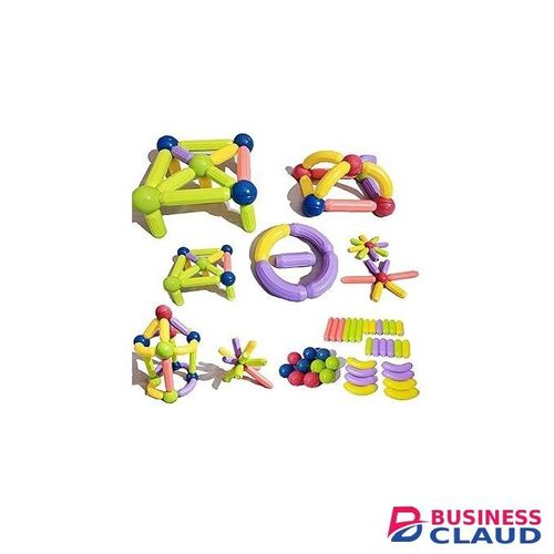64 pcs Magnetic Building Blocks for Kids Ages 4-8, STEM Construction Toys for Boys and Girls, Large Size Magnet Sticks and Balls Game Set for Kid’s Early Educational Learning