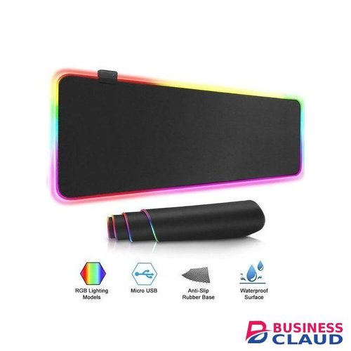 RGB LED Large Extended Computer Keyboard Gaming Mouse Pads 800x300x3mm - Black