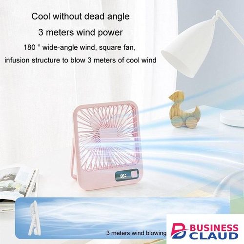 Home Desktop Wall Mounted Fan USB Portable Desktop Mini Fan(White)