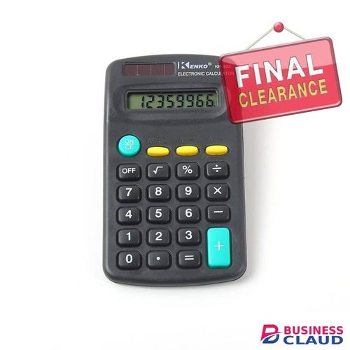 Basic Calculators for Students, Basic Calculator with Dual Power 8 Digit Small Pocket Size Handheld for Classroom Desktop Home(Black)