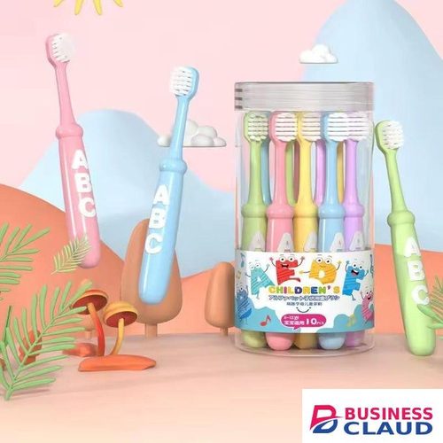 10pcs Kids Toothbrush Soft Bristle Toothbrush for Kids Colorful Letter Kids Toothbrush Rubberized Handle Toothbrush for Kids 6-12 Years Old Boys and Girls