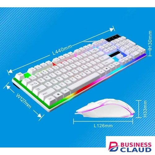 Kakusiga Backlight Multi-Colour Gaming Keyboard And Mouse Combo