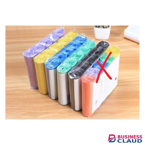 100PCS Colored Trash Bags 45x50cm – Strong Disposable Garbage Bags for Home, Office & Kitchen
