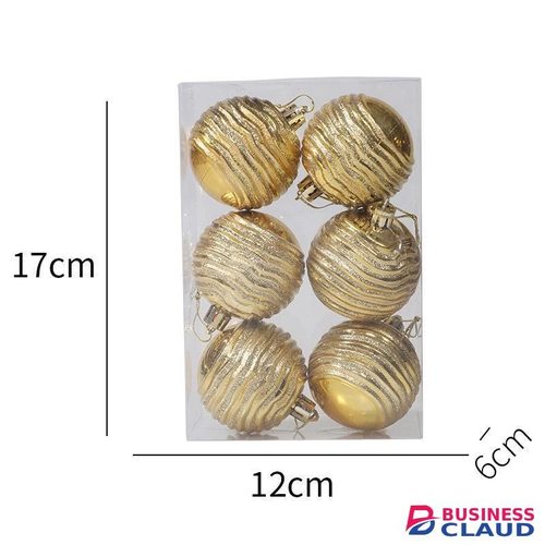 6pcs Colorful 3D Christmas Ball for Xmas Pendant Decoration – Shatterproof Hanging Ornaments for Tree, Home, Office, Party & Holiday Décor, Perfect Festive Touch for Christmas Celebrations